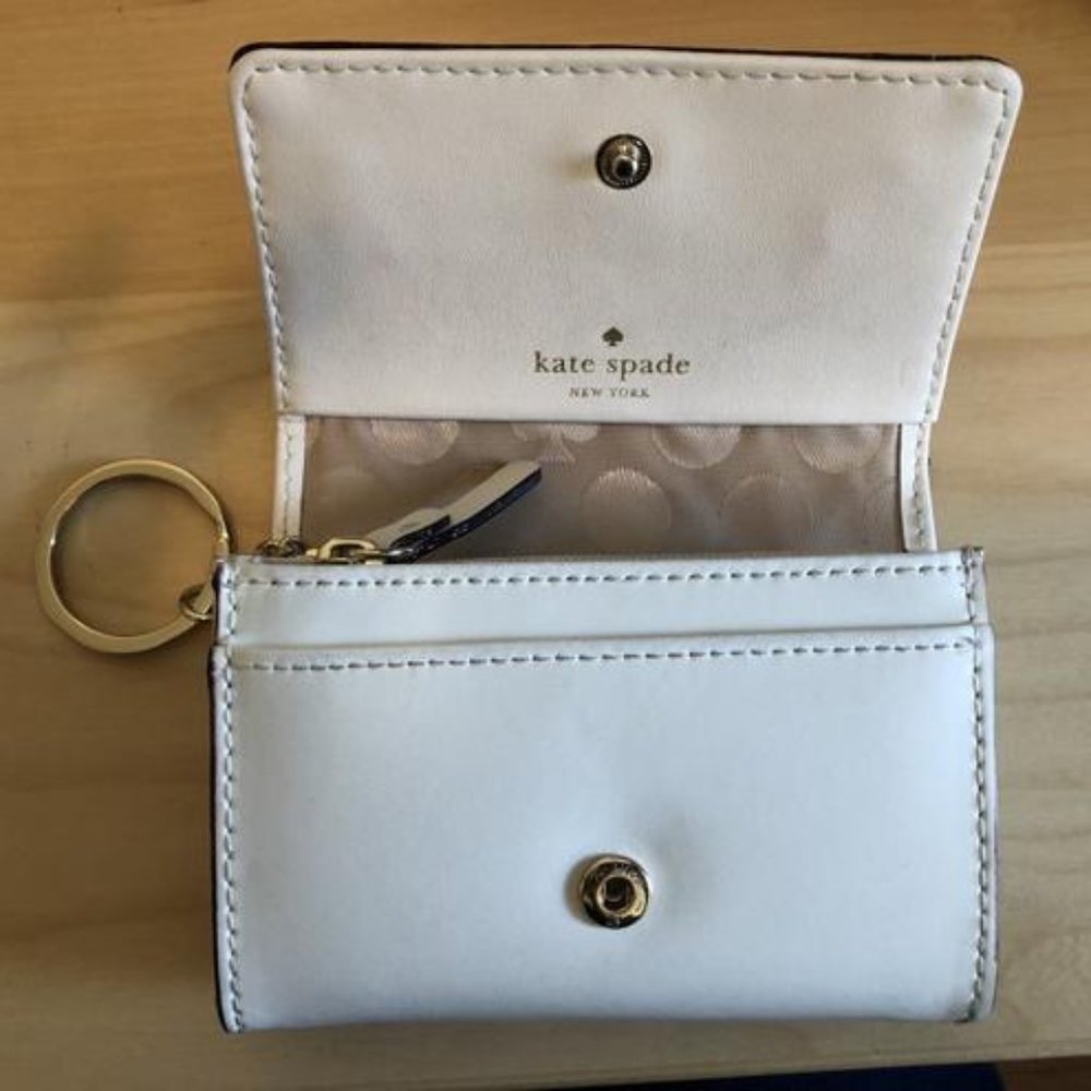 Kate Spade Leather Compact Bow Adornment Wallet - Picture 2 of 6